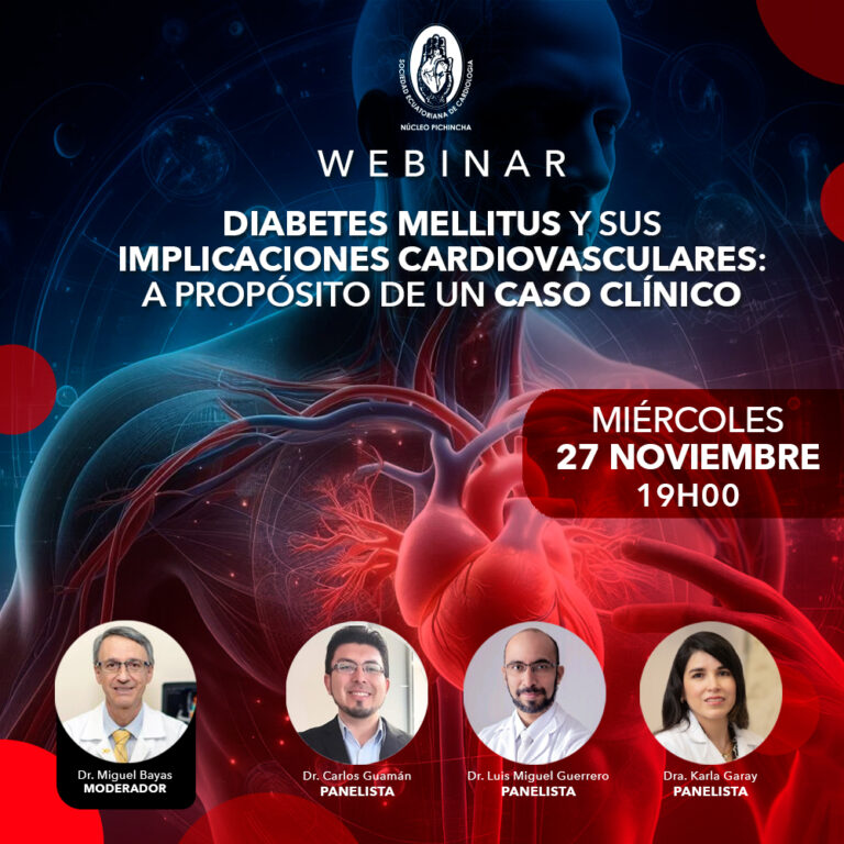 Webinar Diabetes Mellitus y sus implicaciones cardiovasculares: a propósito de un caso clínico